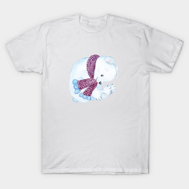 Winter Bear! T-Shirt by LordNeckbeard